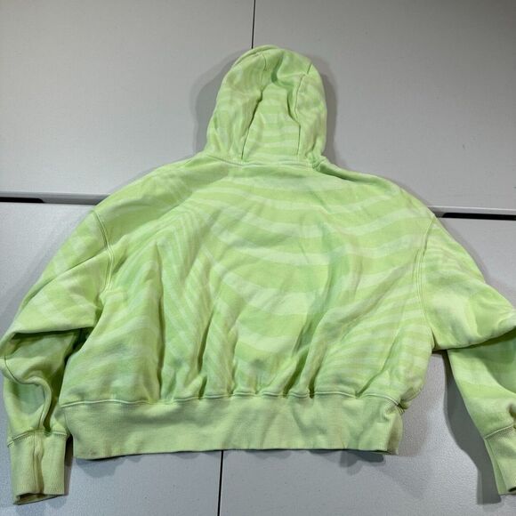 Nike Sportswear Phoenix Fleece Swirl Hoodie Women Medium Green Light CROPPED - Picture 8 of 12